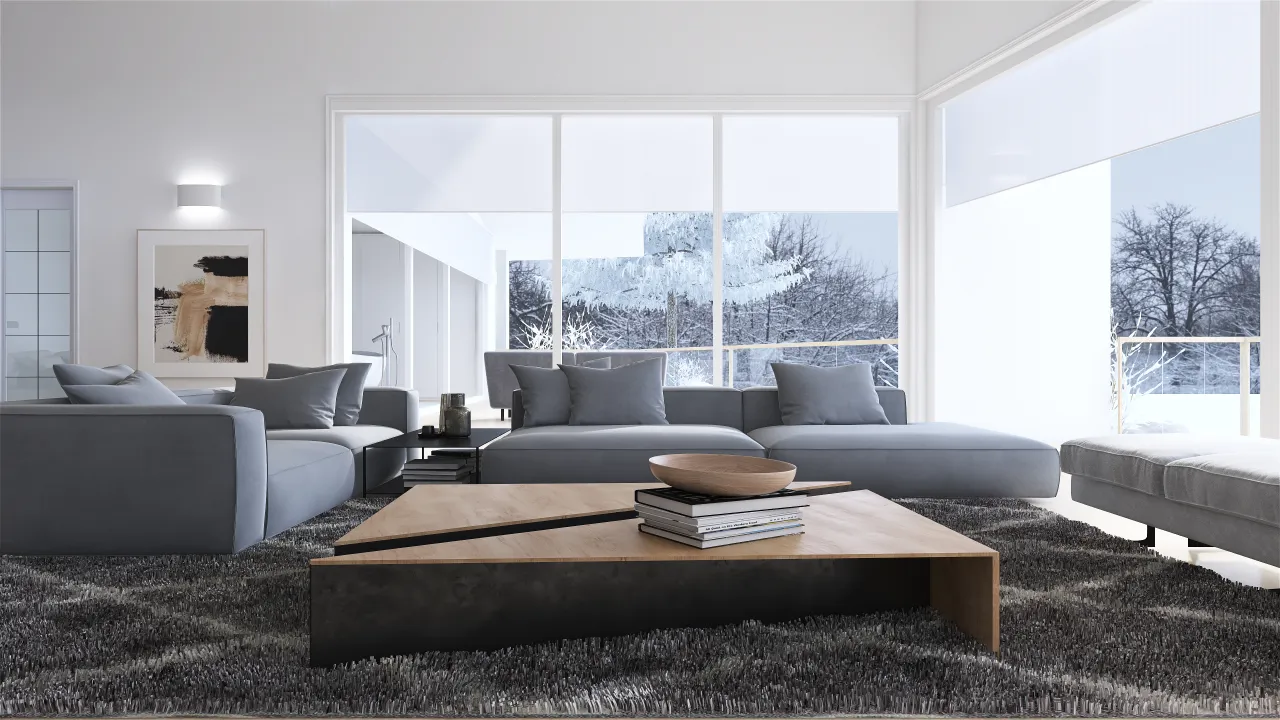 LivingDiningRoom 3d design renderings