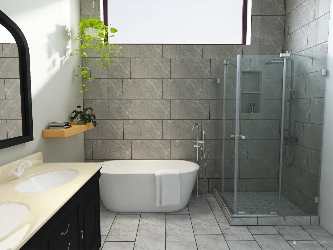 client bathroom 3d design renderings