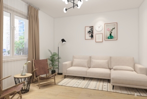 1 Bedroom Apartment Design Rendering