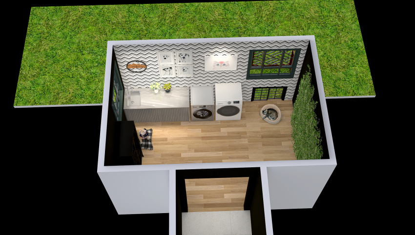 Chic Laundry Room 3d design picture 22.12
