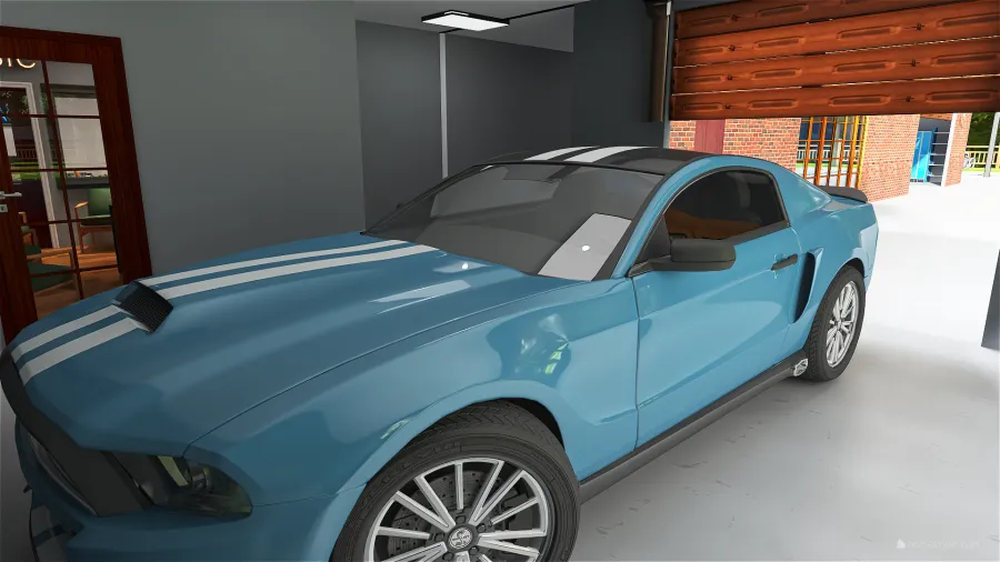 1-car Garage 3d design renderings