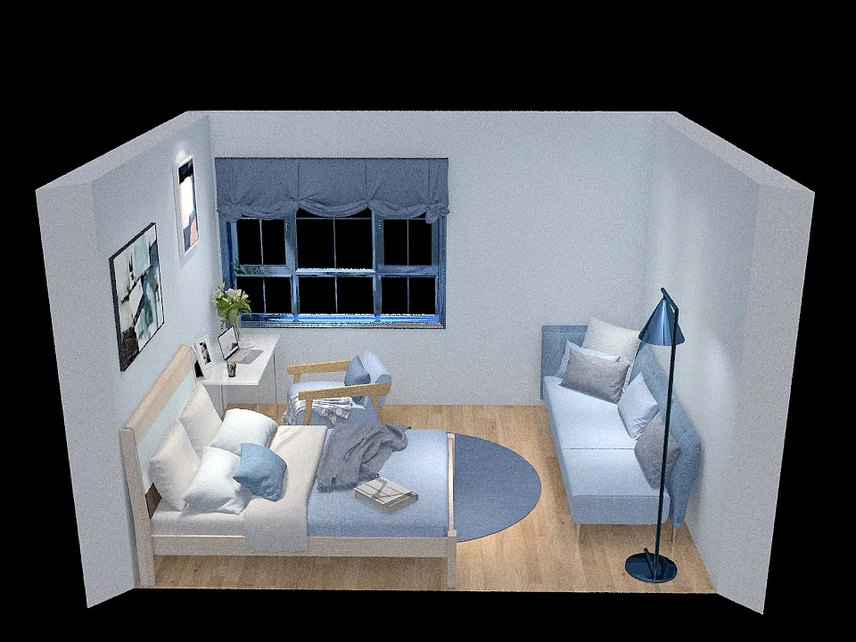 lightsky cornflower and windows 3d design renderings