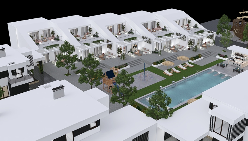 Apartamento dúplex con urbanización privada 3d design picture 0
