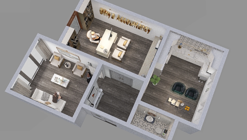 Private Accountancy Office in the City 3d design picture 78.43