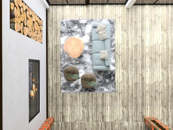 Brick Loft 3d design renderings