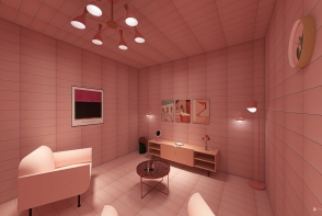 Pink room design Design Rendering
