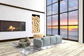Brick apartament with entresole Design Rendering