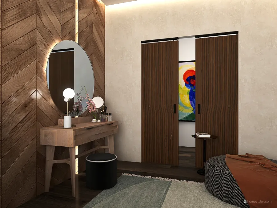 Contemporary Scandinavian StyleOther Summer house ColorScemeOther Orange WarmTones 3d design renderings