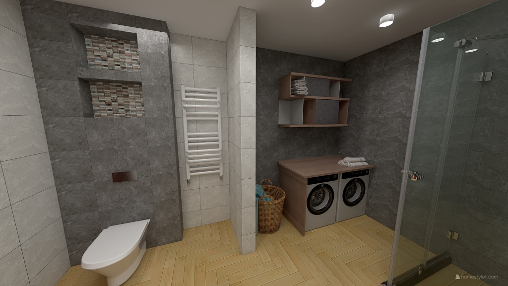 WC design 3d design renderings
