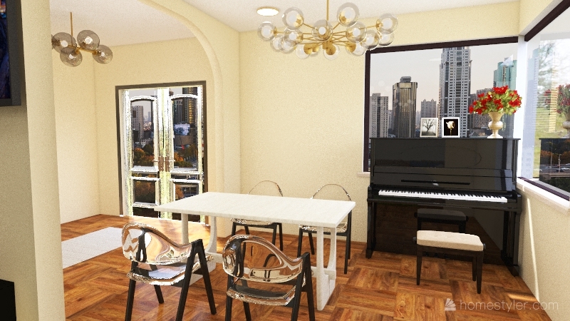 Small House Interior Design Render