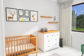 Woodland Baby Room Design Rendering