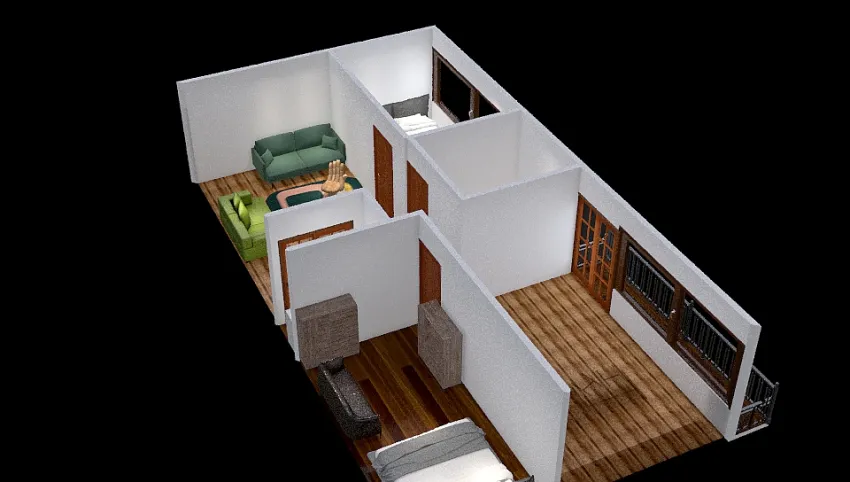 Aiden 2 bed 1 bath 3d design picture 87.13