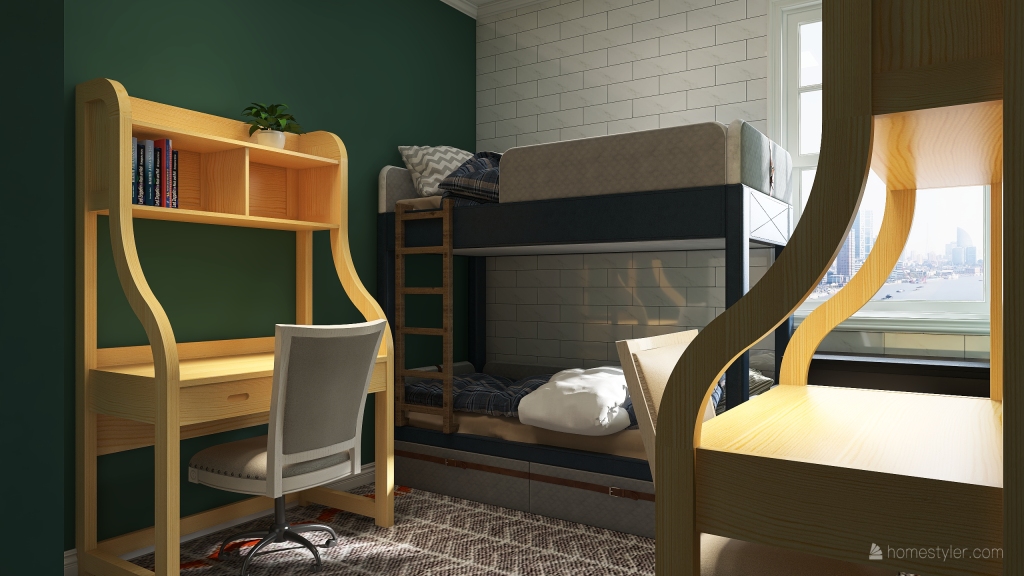 2 Bed 1 Bath 3d design renderings