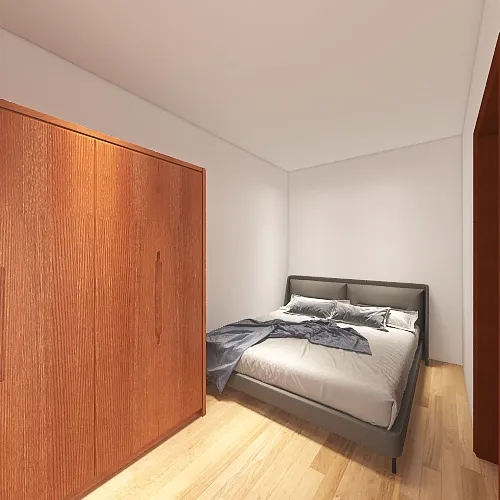 2 bed 1 bath apartment. 3d design renderings