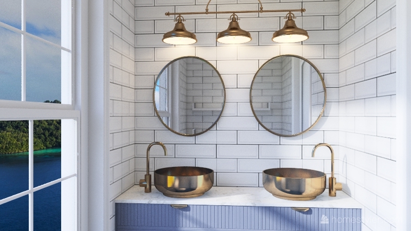 Bathroom1/2 3d design renderings