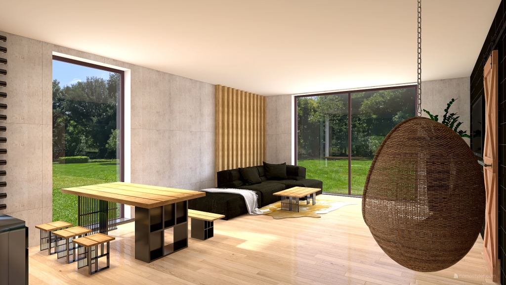 House for young people 3d design renderings