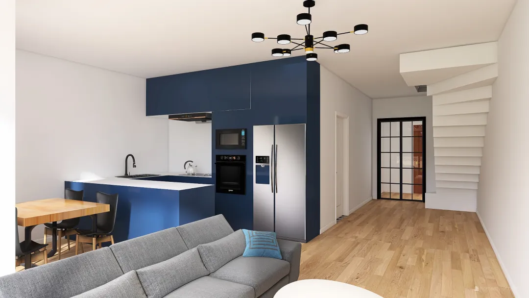 Schody pełne - nowy dom 3d design renderings