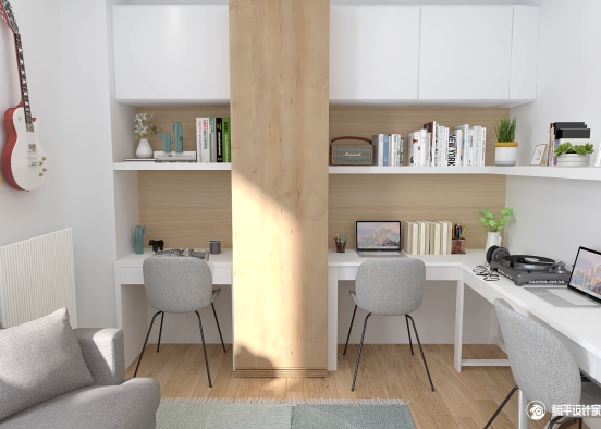 Elie & Laure 'Office Design Rendering