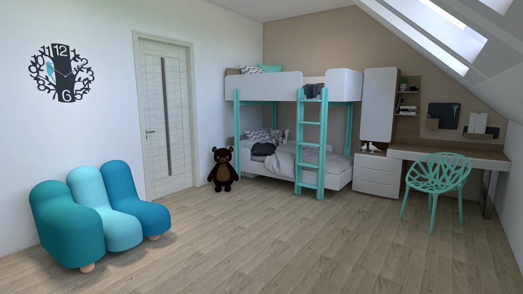 Bedroom C 3d design renderings