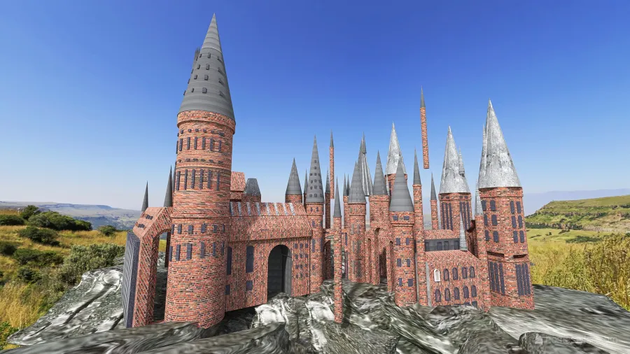 StyleOther Harry Potter's Castle Red ColorScemeOther 3d design renderings