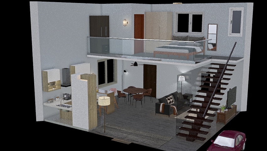 Small house 3d design picture 111.36
