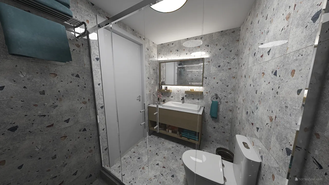 MasterBathroom 3d design renderings