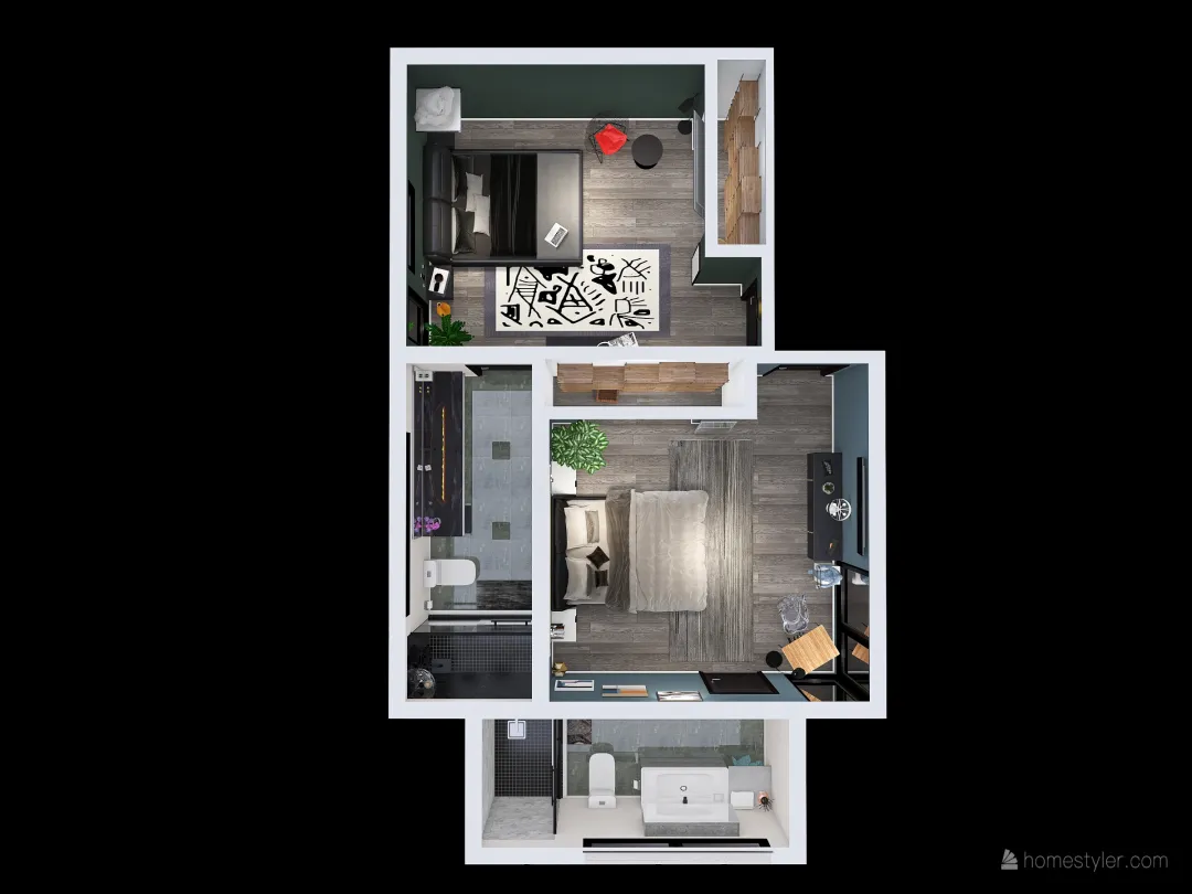 Daniel Nikoloff Period 1-Secondary Bedrooms 3d design renderings