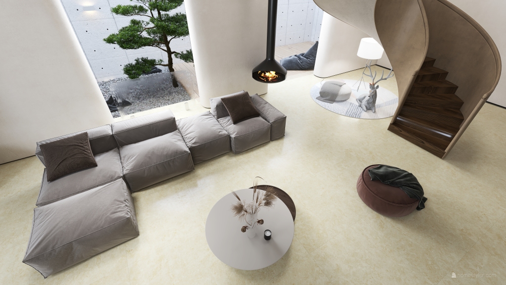Asian StyleOther Modern Oriental Style Beige ColorScemeOther EarthyTones 3d design renderings
