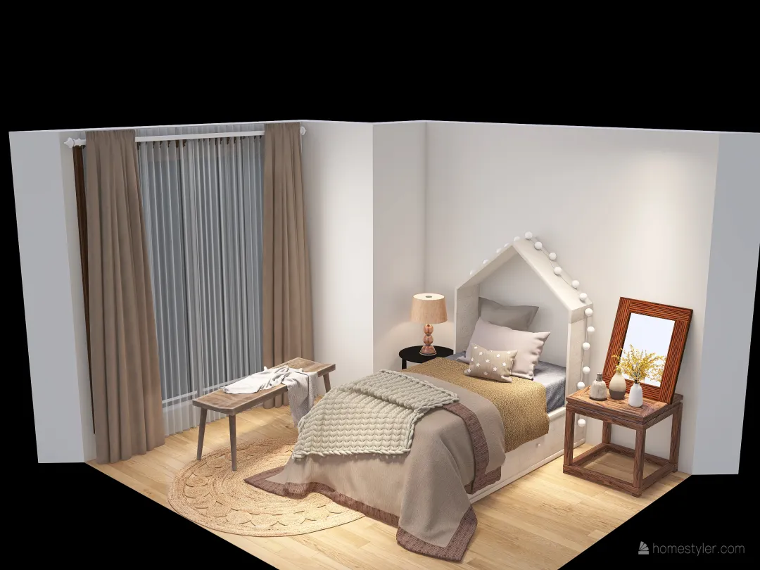 small room 3d design renderings