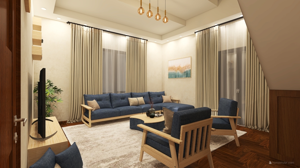 Duplex Apartment 3d design renderings