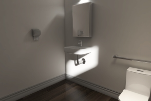 ADA Bathroom Design Rendering