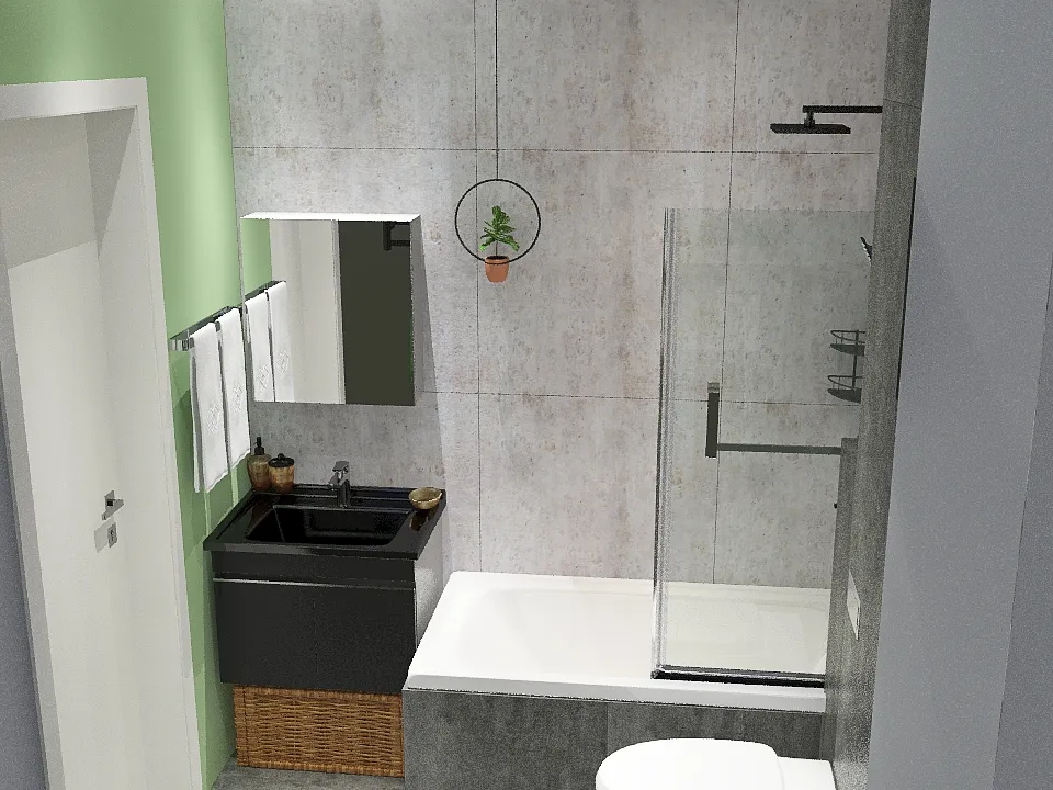 Sławcio łazienka 3d design renderings