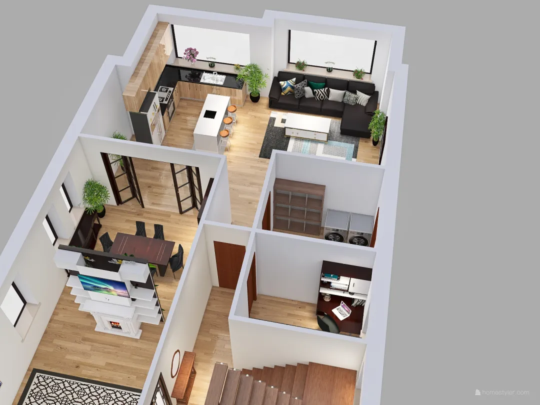 haroon_ Ground Floor 3d design renderings