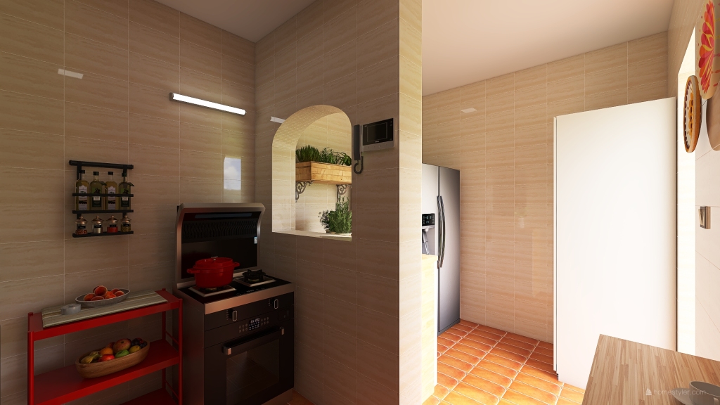 Minha Cozinha 3d design renderings