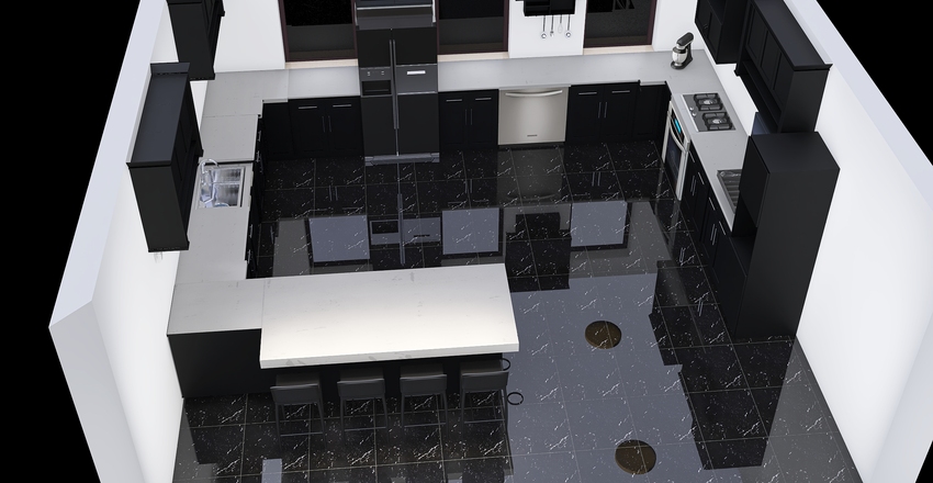 Dream Kitchen Interior Design Render