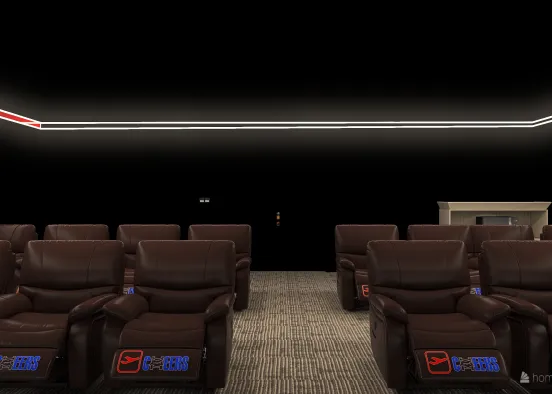 Home theater Design Rendering
