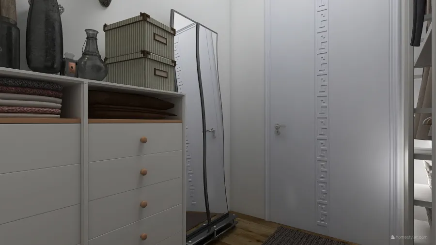 Scandinavian StyleOther Traditional Industrial WoodTones ColorScemeOther Orange Industrial Cloak Room 3d design renderings
