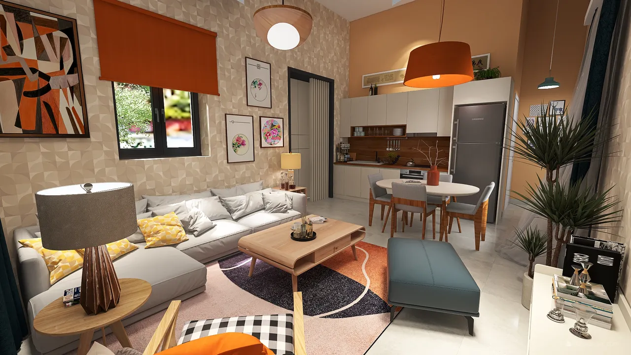 GROUND FLOOR & 1ST FLOOR APARTMENT RENOVATION (I)-MCM 3d design renderings