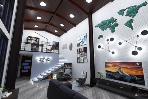 Living Room - Urban Style Design Rendering