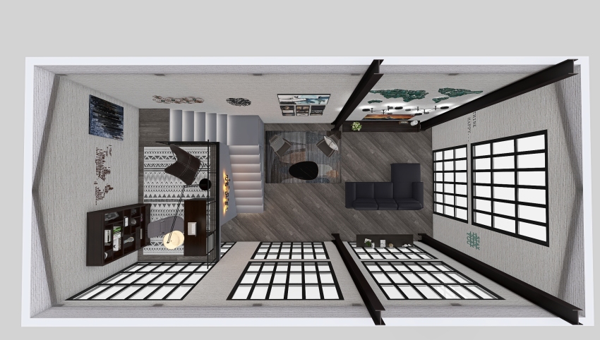 Living Room - Urban Style 3d design picture 46.37