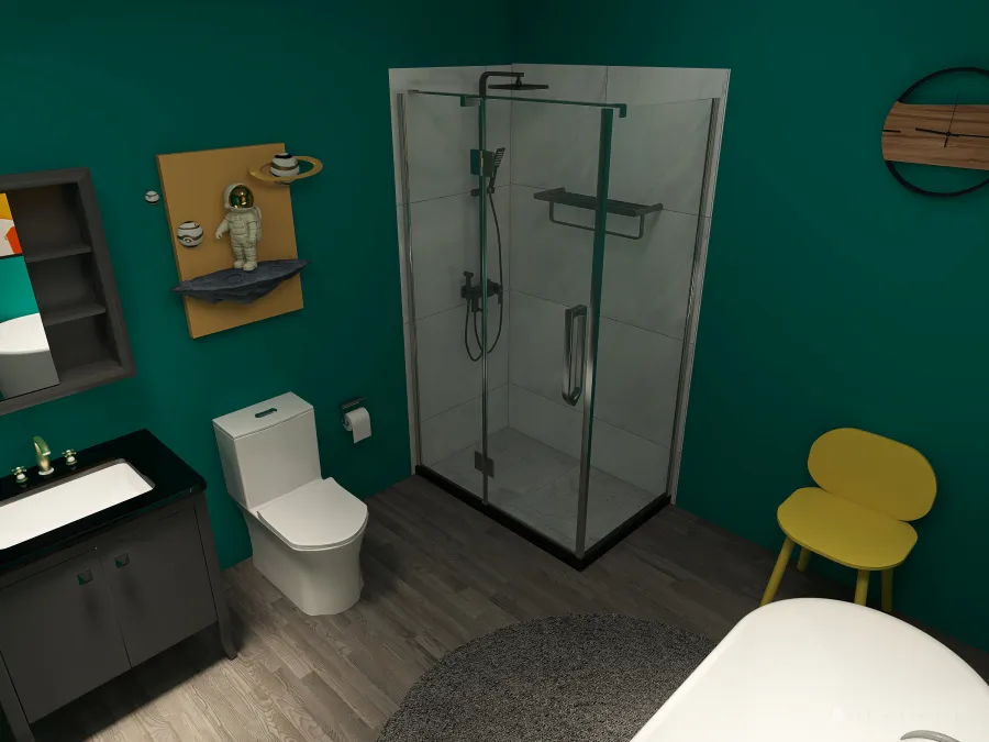 2 bed 1 bath 3d design renderings
