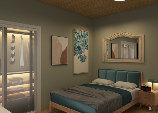 Beach House Bedroom Design Rendering