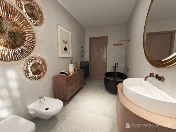 Bathroom design style Natural 3d design renderings