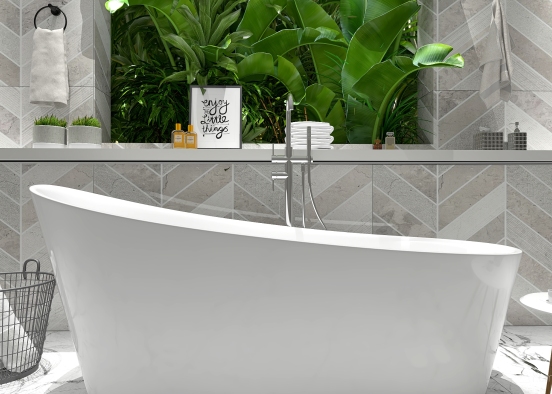 Jungle Bath Design Rendering
