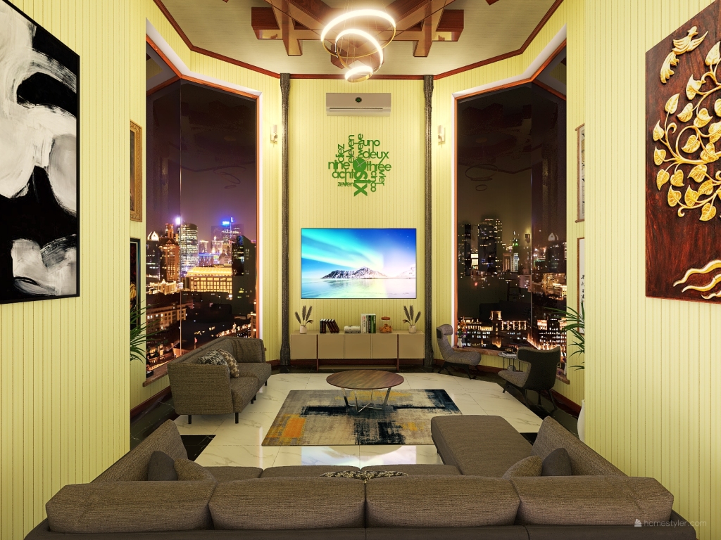 30sq.mtr Living area 3d design renderings