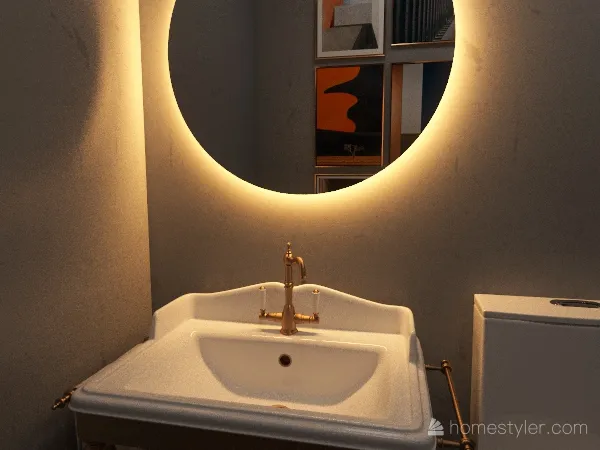 1/2 Bathroom 3d design renderings