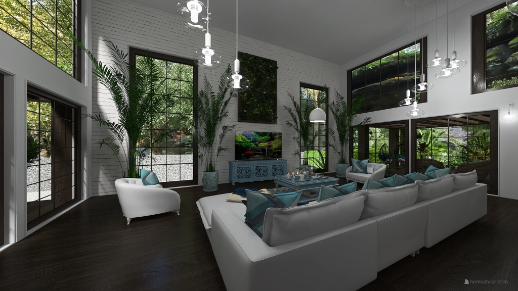 StyleOther TropicalTheme Large luxury house in Bali Beige ColorScemeOther Grey 3d design renderings