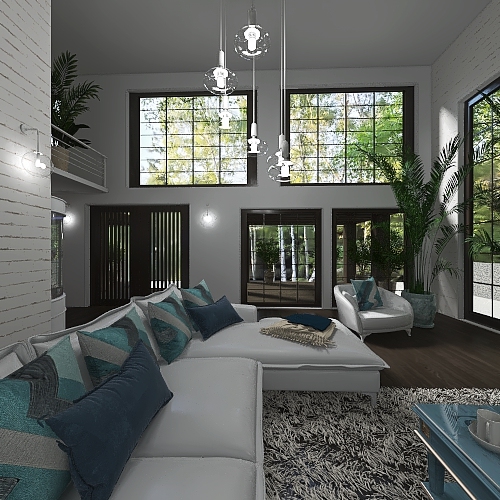 StyleOther TropicalTheme Large luxury house in Bali Beige ColorScemeOther Grey 3d design renderings
