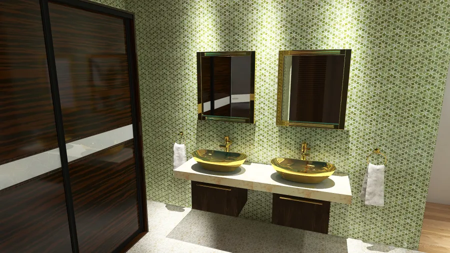 Master Bedroom & Ensuite Bathroom 3d design renderings