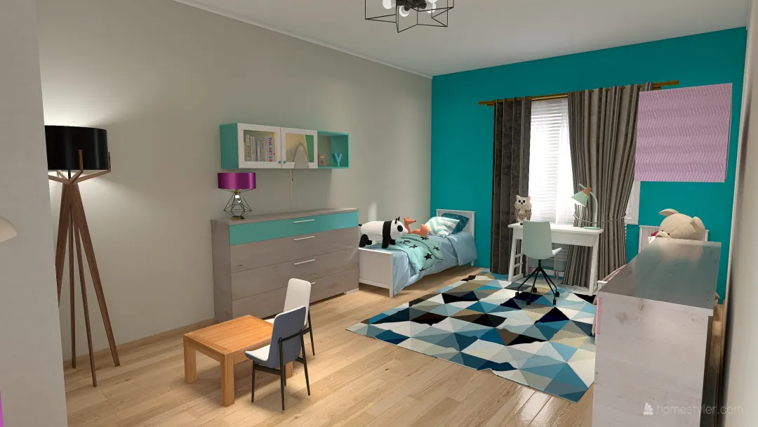 Copy of pokój dla dziecka 3d design renderings